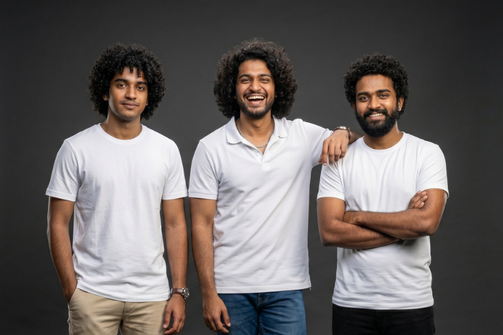 Curly hair routine for Indian men featuring Ashba products