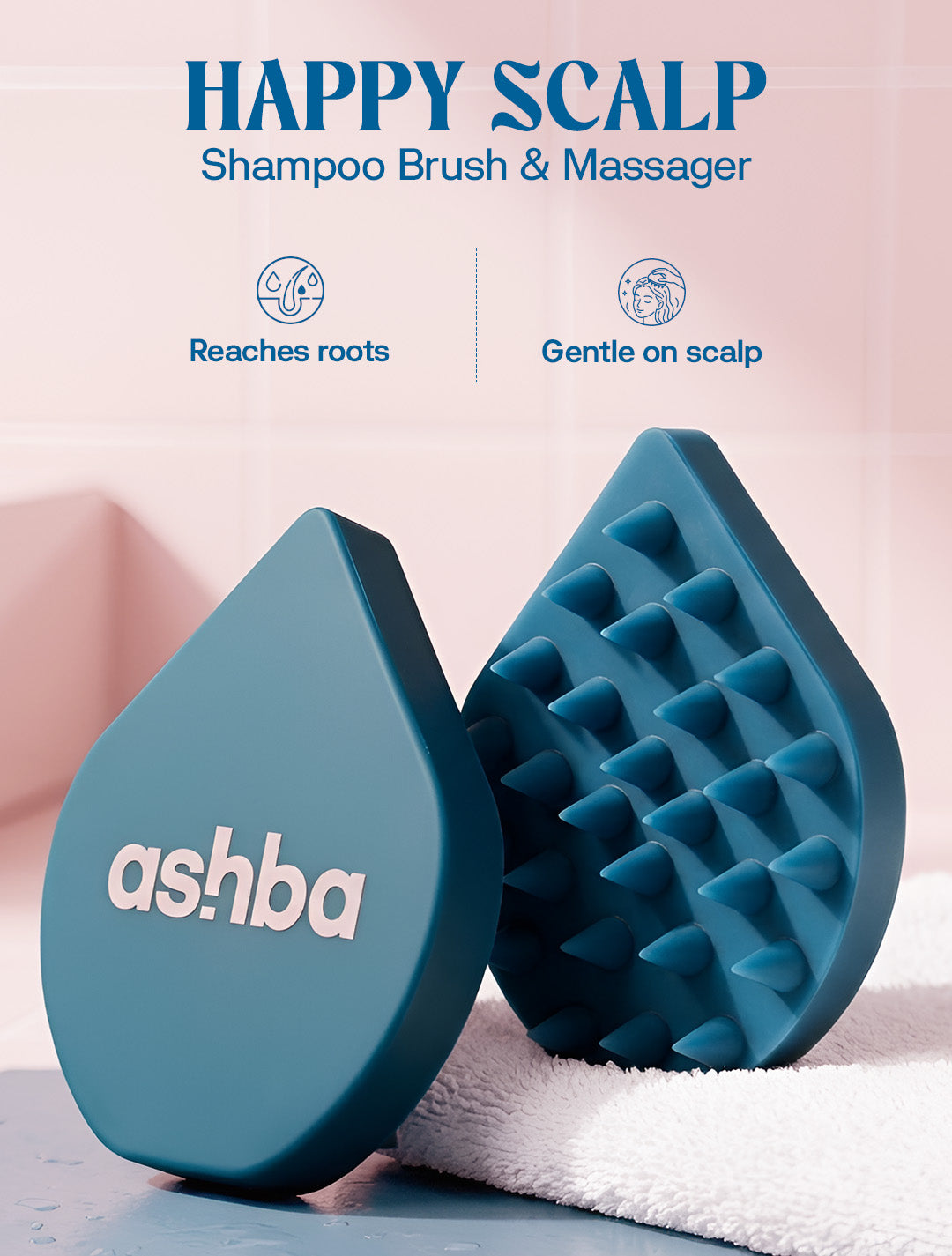 Happy Scalp Shampoo Brush &amp; Massager
