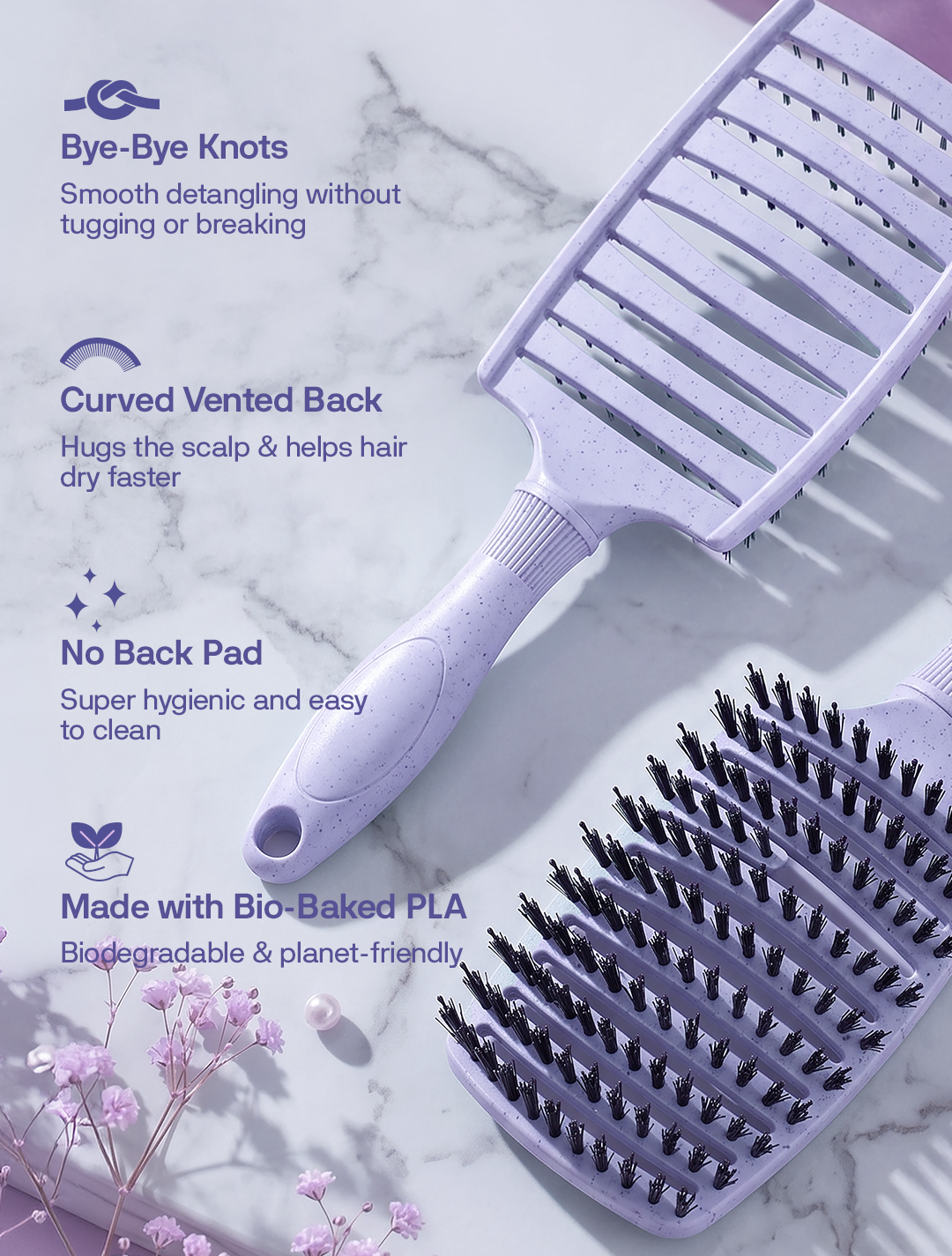 No Knots Detangling Brush