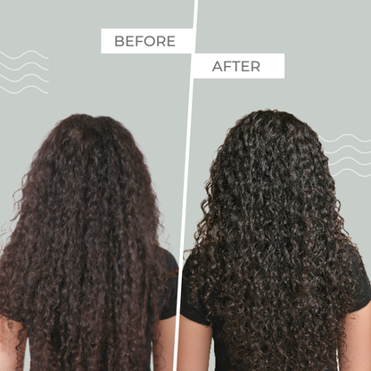 dry frizzy curls before after curl moisture milk India hydrated defined